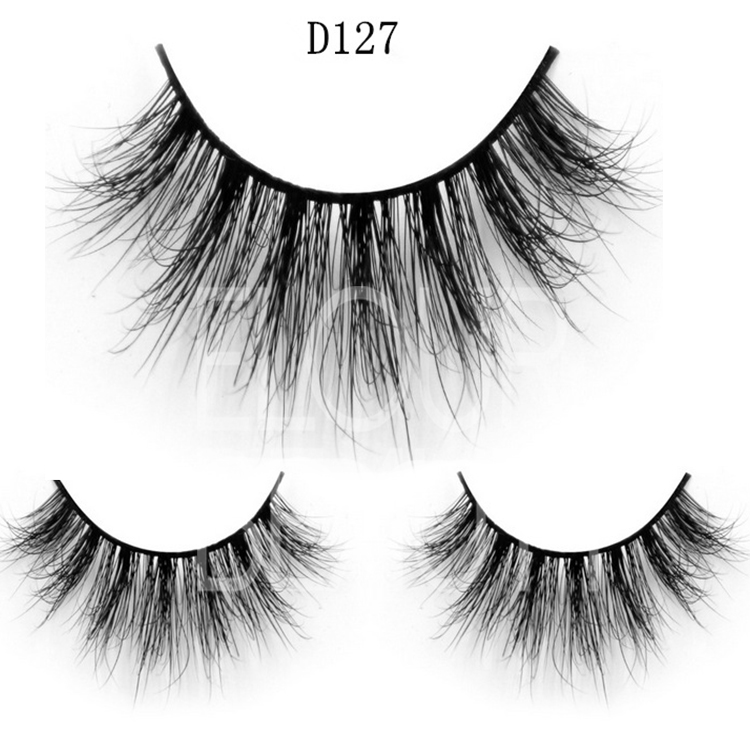 Premium quality black 100% real mink eyelashes wholesale ES15